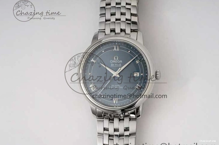 0429 De Ville SS DIWF 1:1 Best Edition Light Blue Dial SS Markers on SS Bracelet MIYOTA TopPick 7850